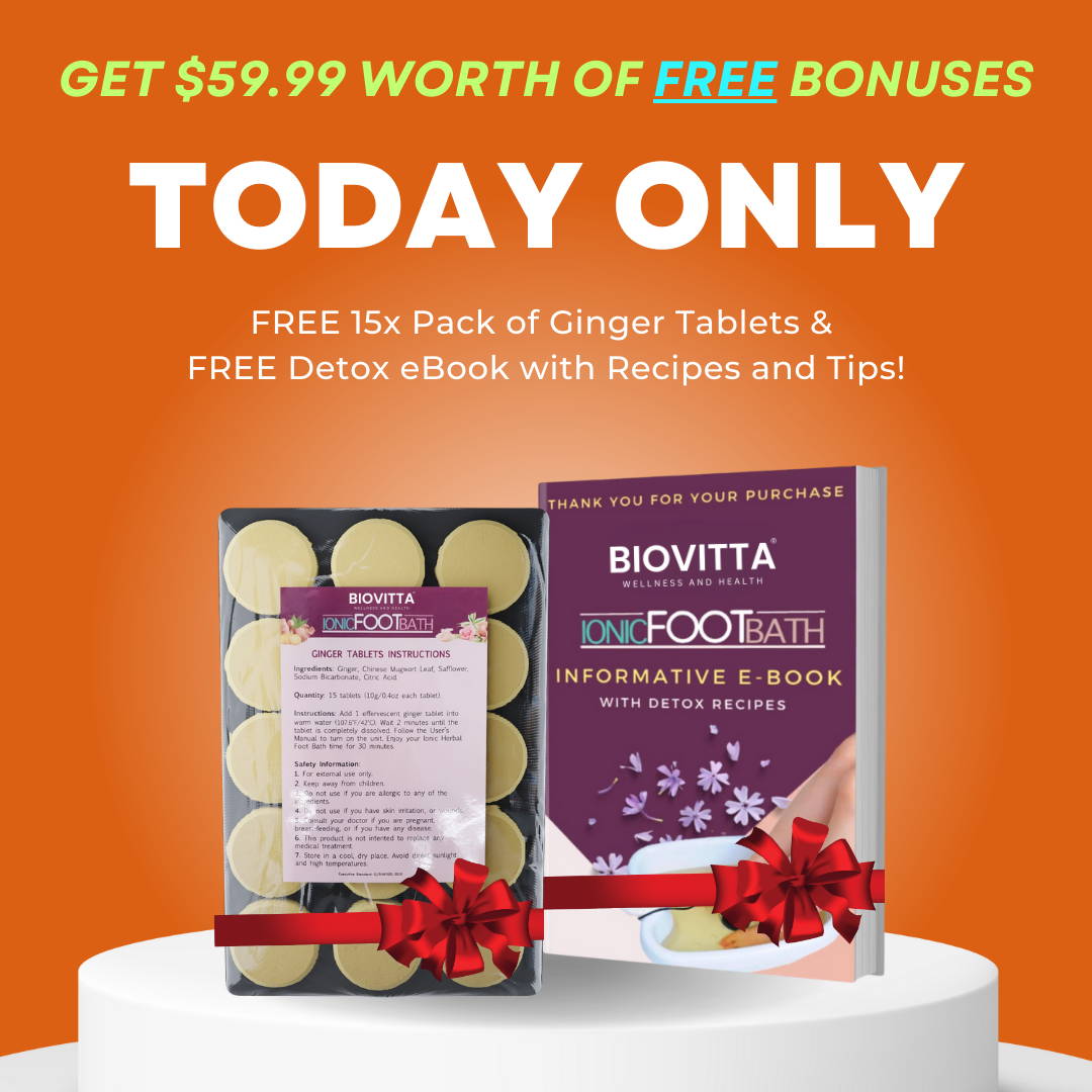 Detox At Home BioVitta Ionic Foot Detox Spa With Basin Complete Kit Shipped From The USA